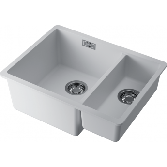 Мойка OMOIKIRI KATA 55-2-U-WH Artgranit/белый