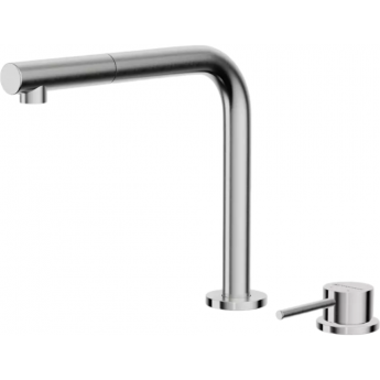 Смеситель OMOIKIRI NARA-S-BN латунь/нержавеющая сталь